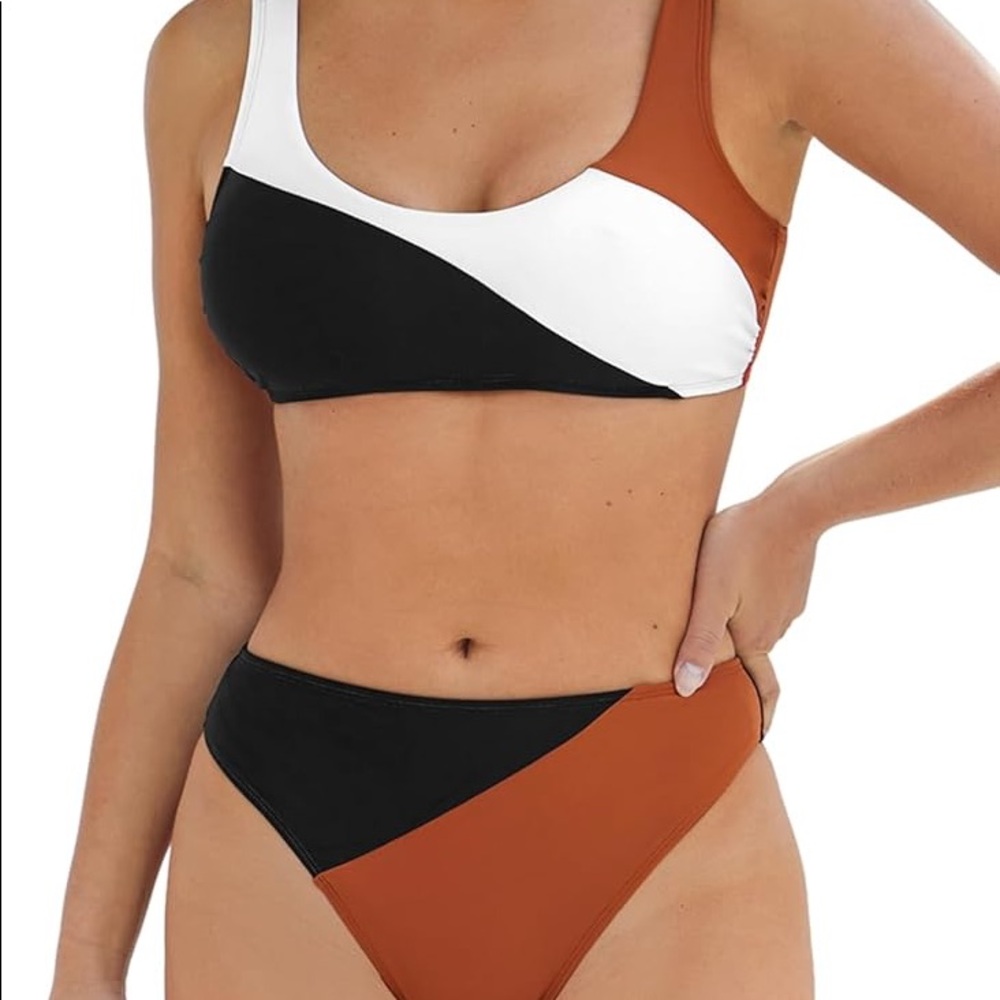 Cupshe color block bikini